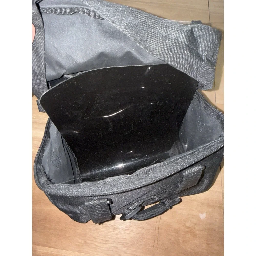 Schwinn Bike Handlebar Bag Black Bicycle Front Storage Bag Clear Pockets